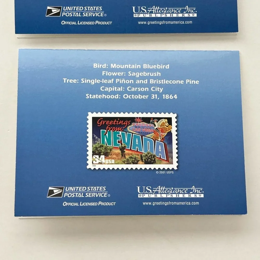 Lot of 5 USPS‎ Greetings from Nevada Stamp Postcard Envelope & Keychain 34 Cent